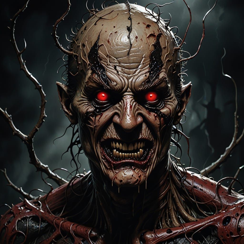 Freddy Krueger Transformed by the Venom Symbiote in Dark Fan...