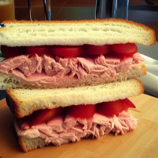 Tuna Sandwich in Divine Sunshine
