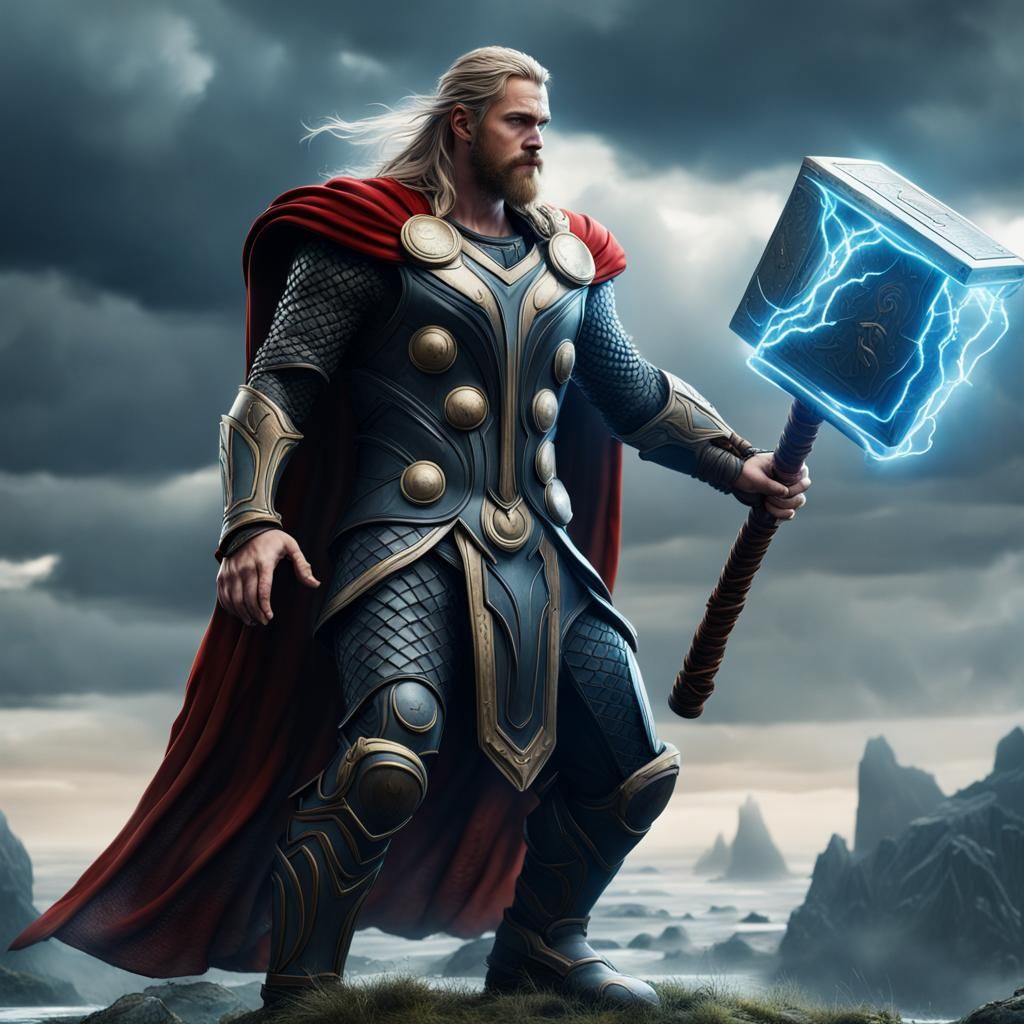 Thor of Norse Mythology: Detailed Fantasy Art