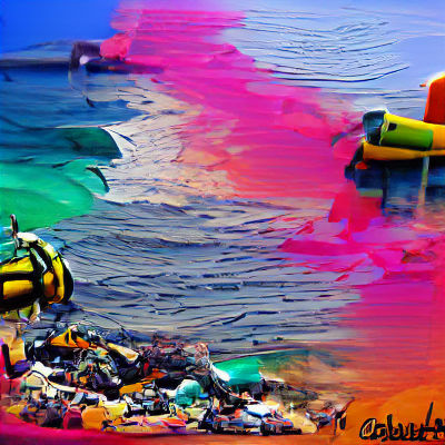 Tranquil Beach Scene with Gentle Waves