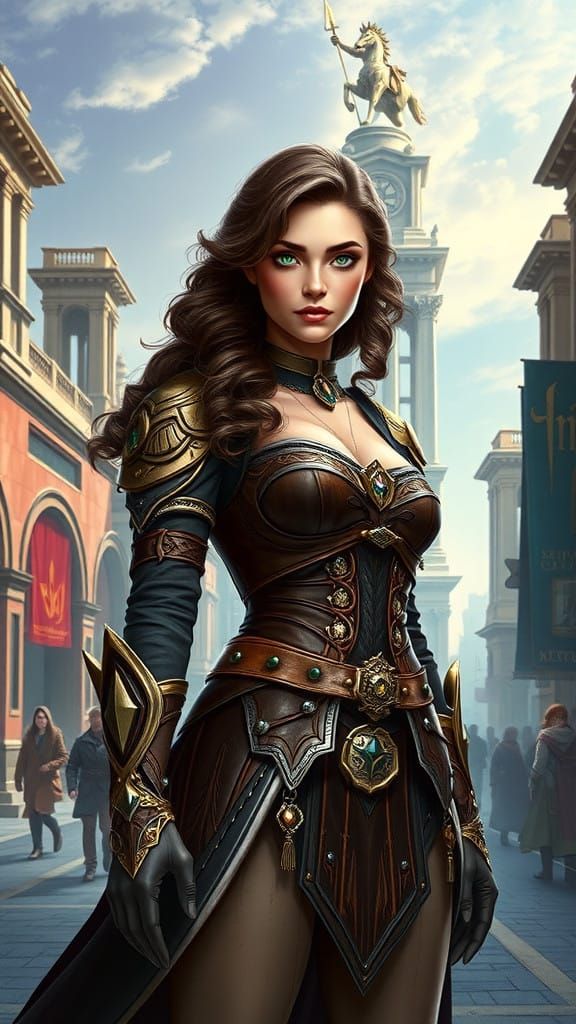 Regal Maiden in Neverwinter City Square