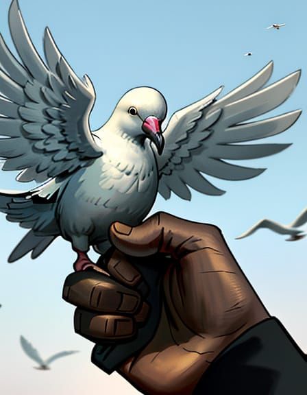 Radioactive Doves: A Close-Up Bioluminescent View