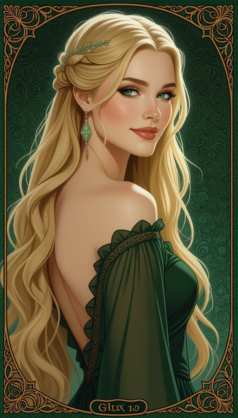Norse Goddess Portrait in Contemporary Fantasy Style