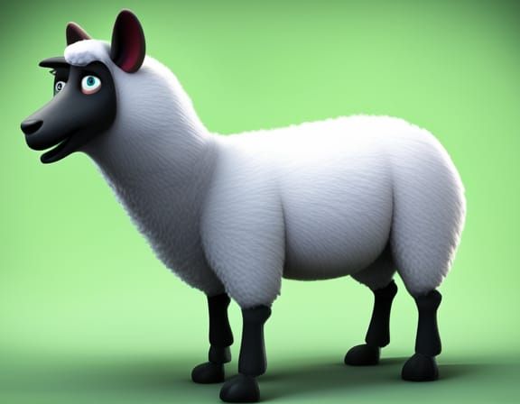 Sheep in Wolf Costume: Pixar-Style 3D Art