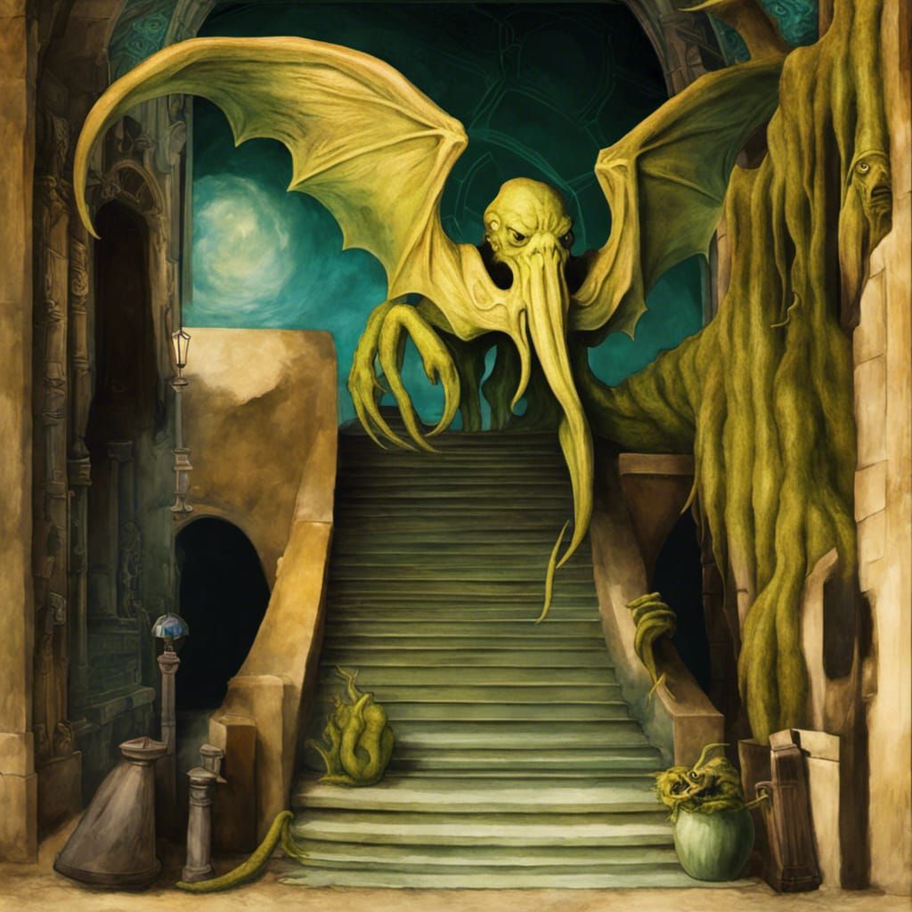 Cthulhu and Mythos Relics: An AI Rendition