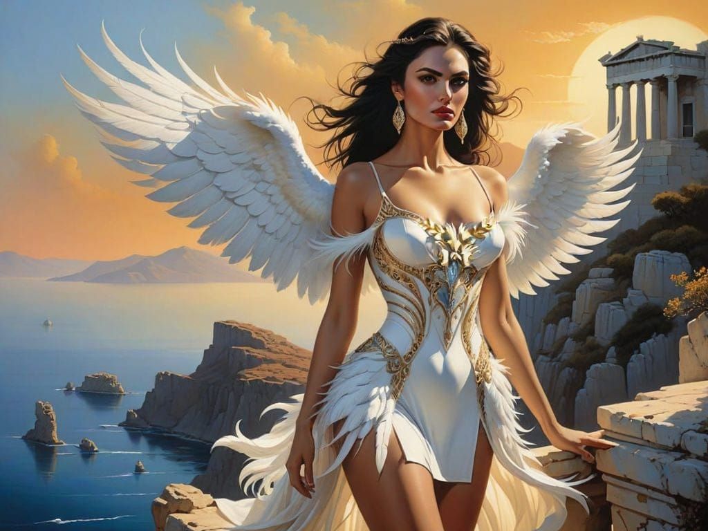 Maiden of the Aegean: A Swan in Greek Splendor