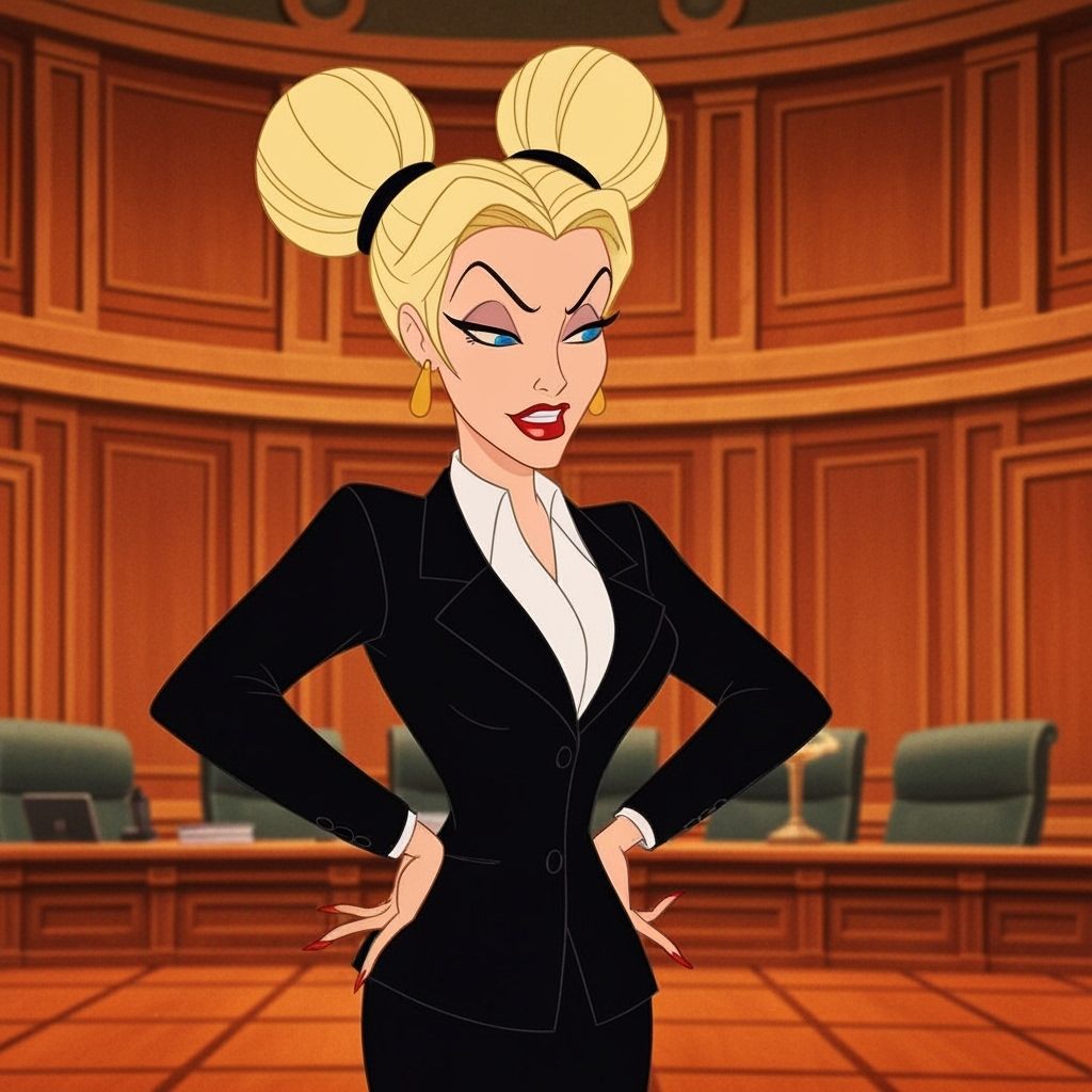 CEO Maleficent in Classic Disney Animation Style