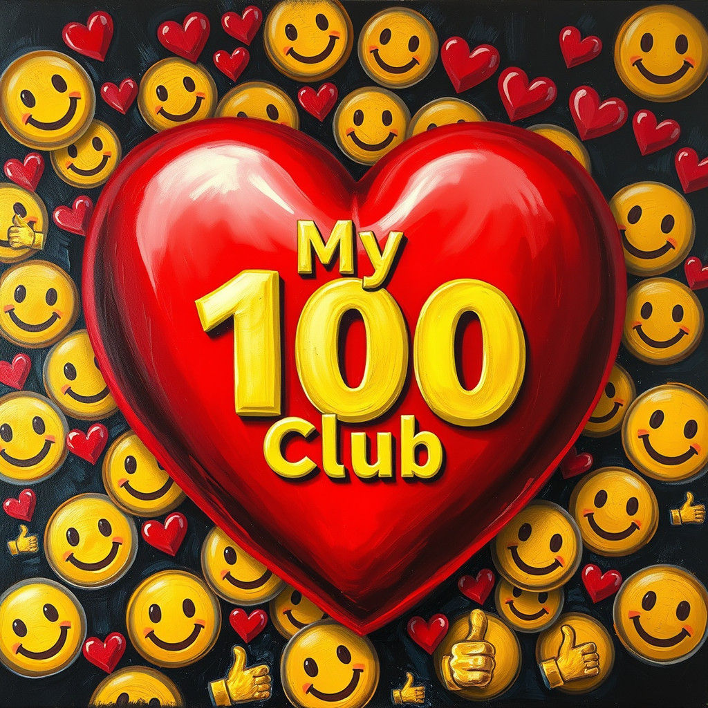 My 100 Club in Hyperrealistic Impasto Oil Painting