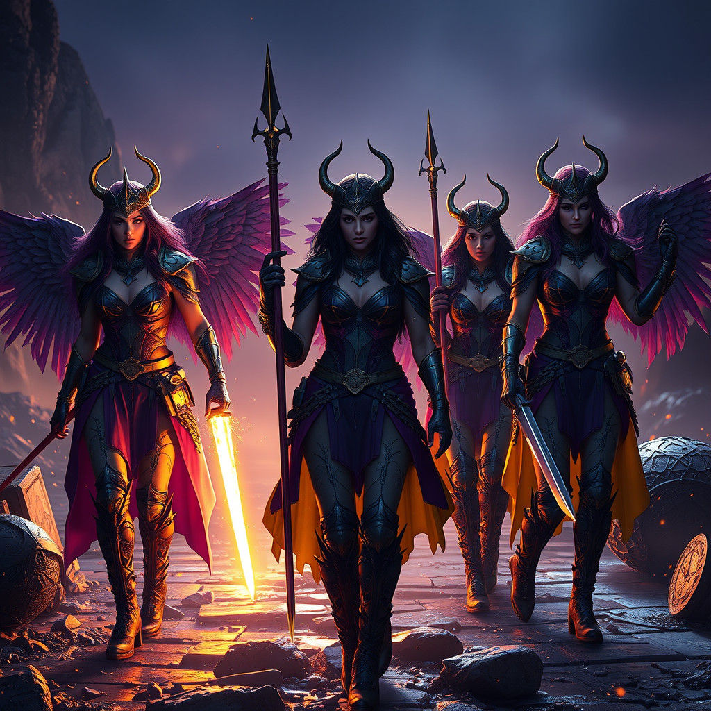 Medieval Warriors: A Dark Fantasy Masterpiece