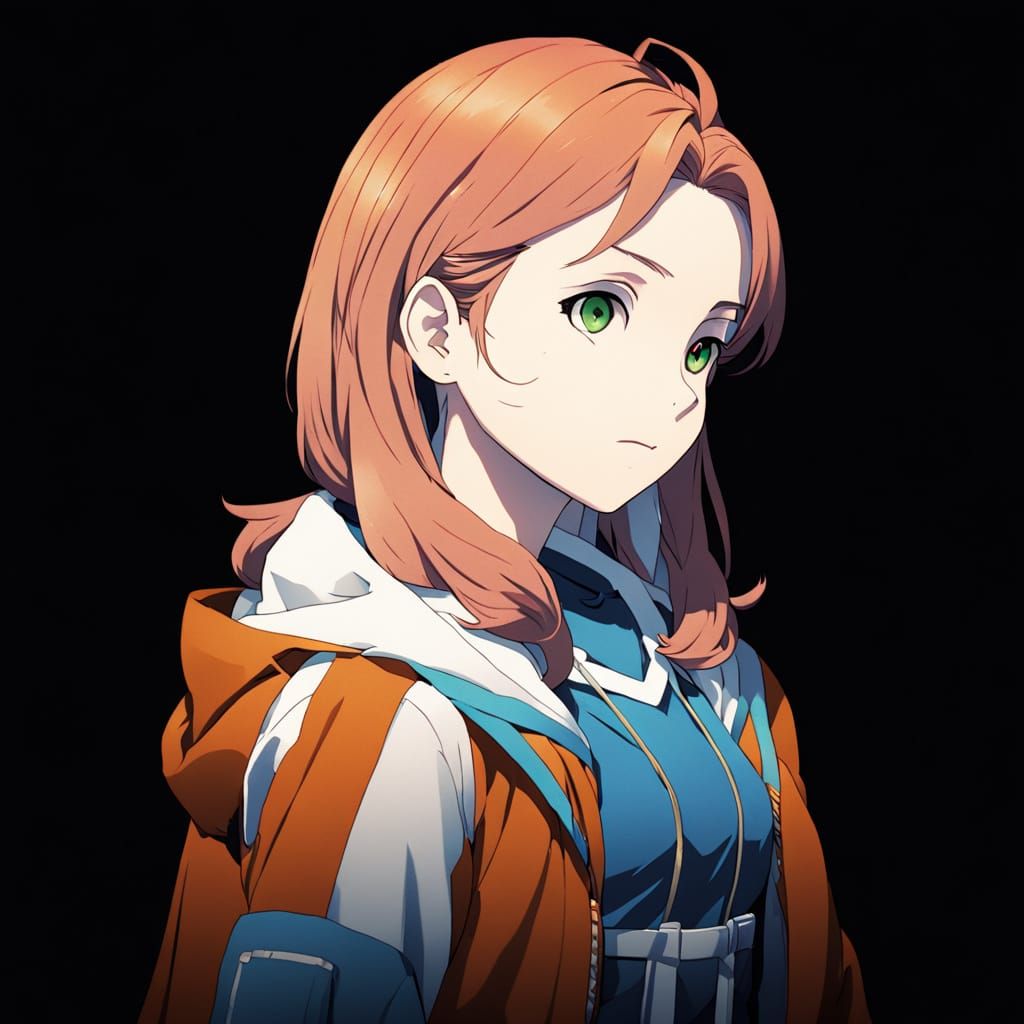 Annette Anime Character in Cel-Shaded Style