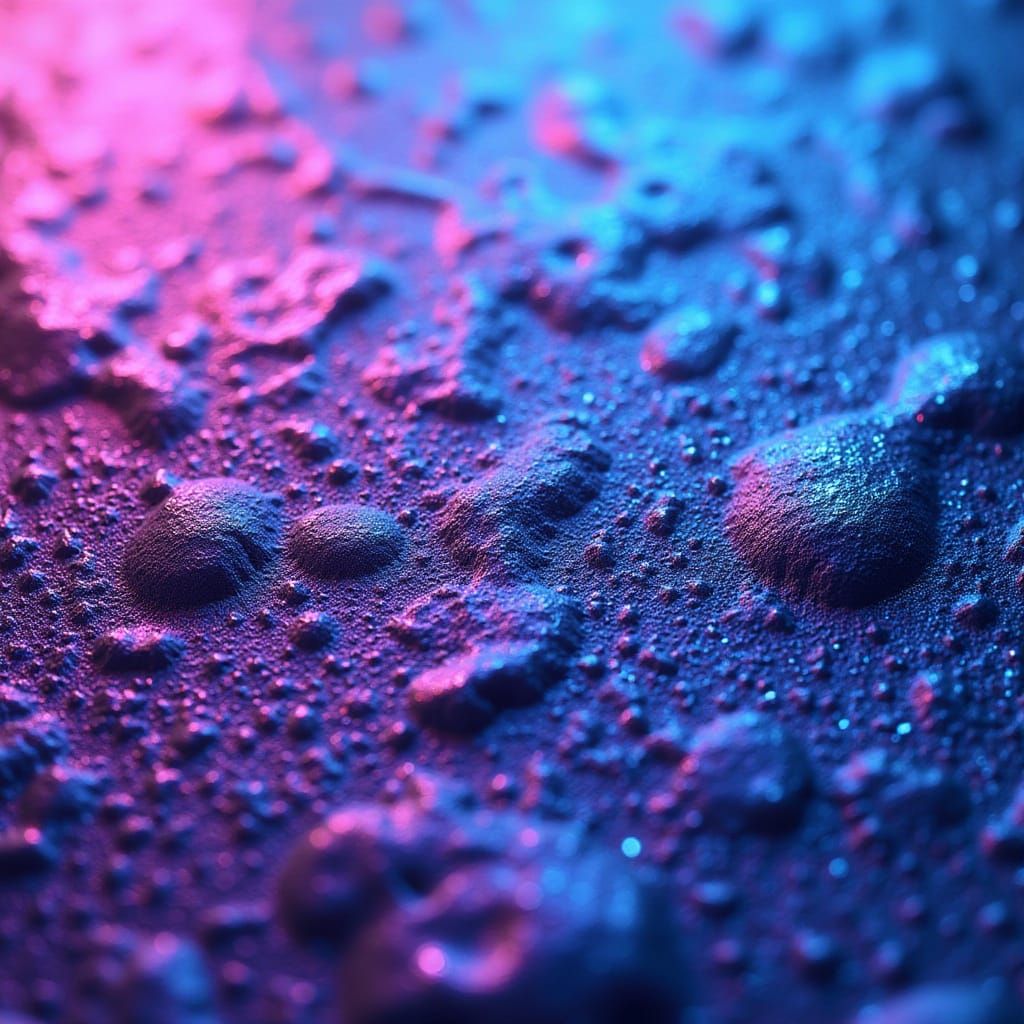 Metallic Shimmer Texture with Glittering Blue-Purple Gradien...