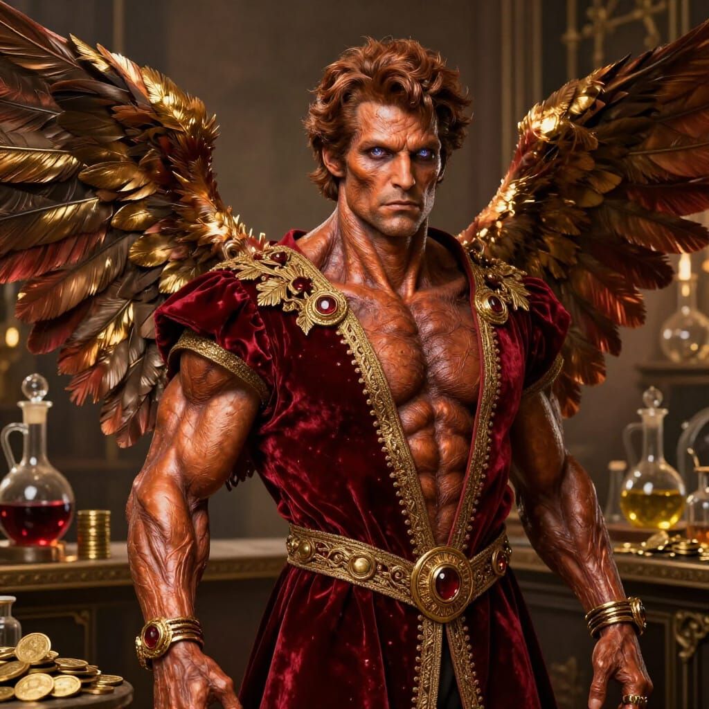 Zagan Shedim in Luxurious Alchemical Lab