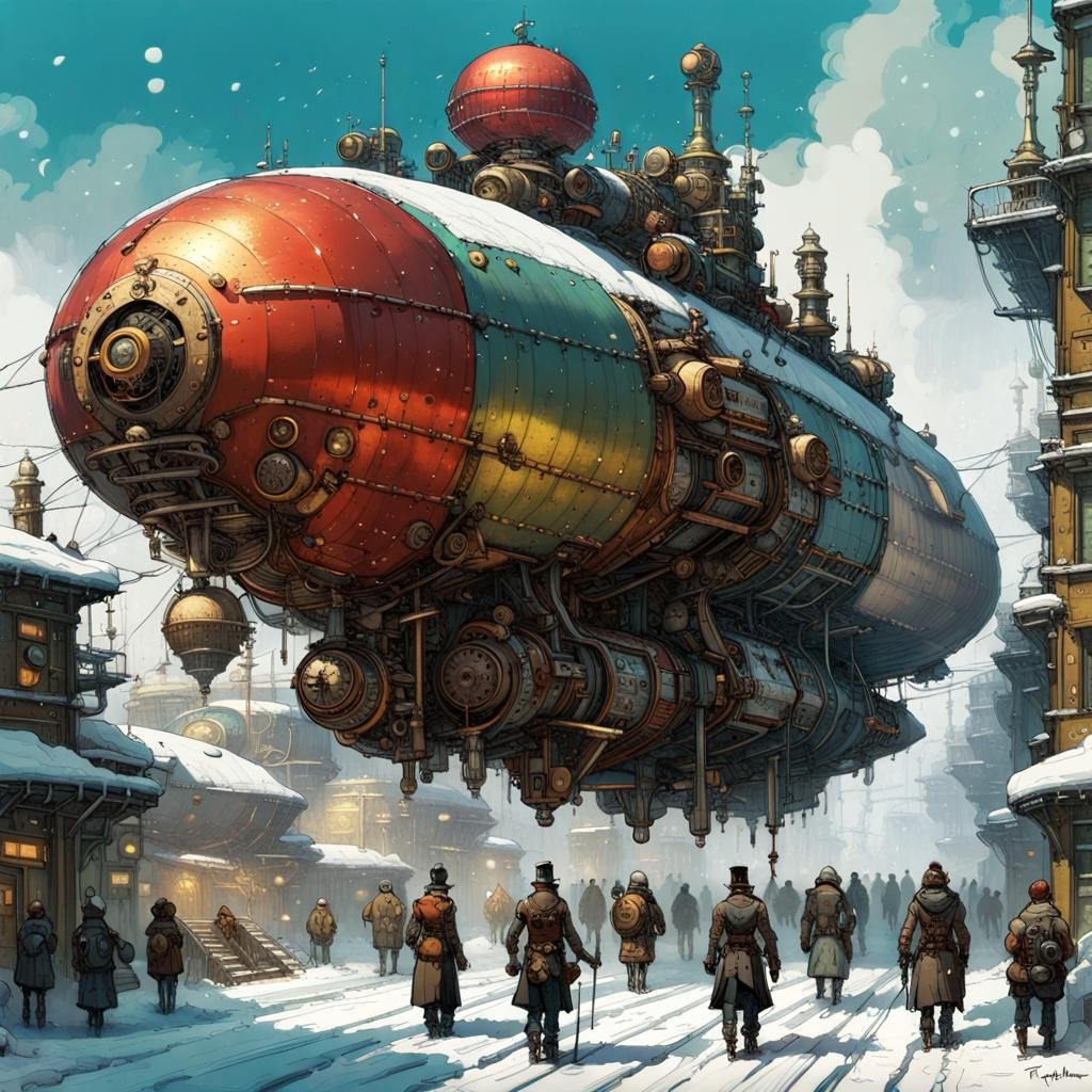 Steampunk Warriors in Winter Wonderland
