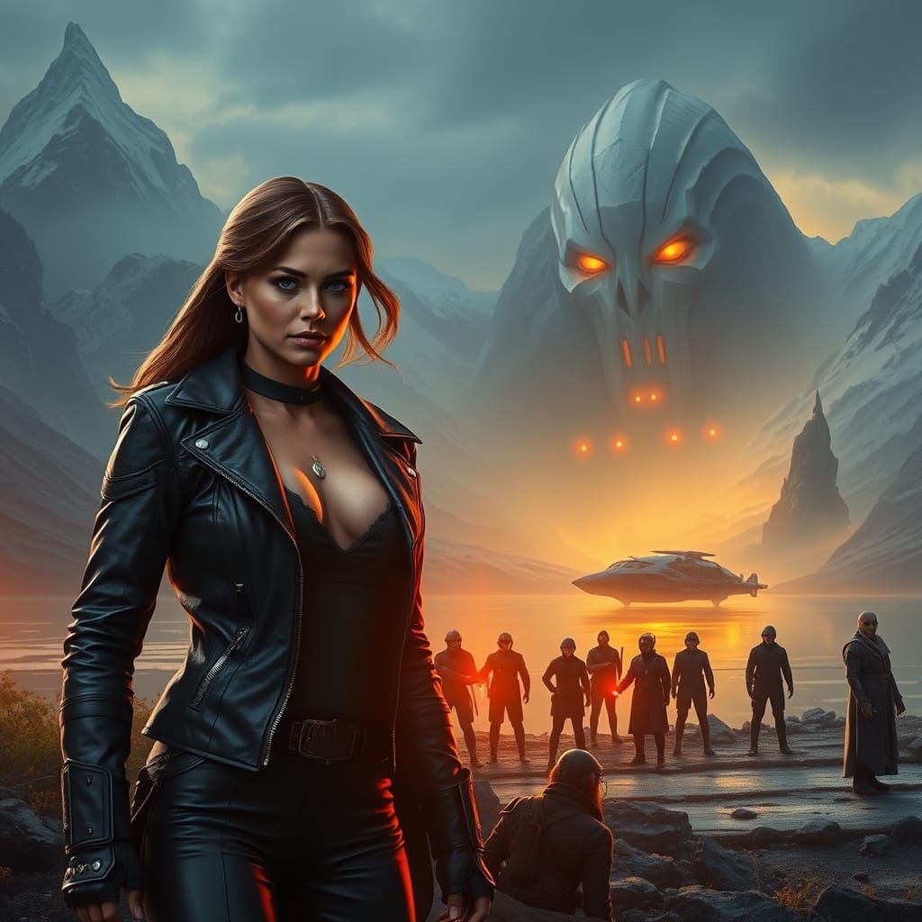 Starfleet Warrior Confronts Raven Sorcerers in Honey Yellow-...