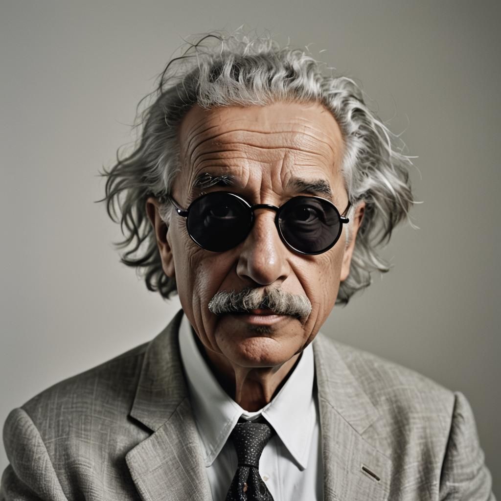 Einstein in Sunglasses: Photorealistic Portrait