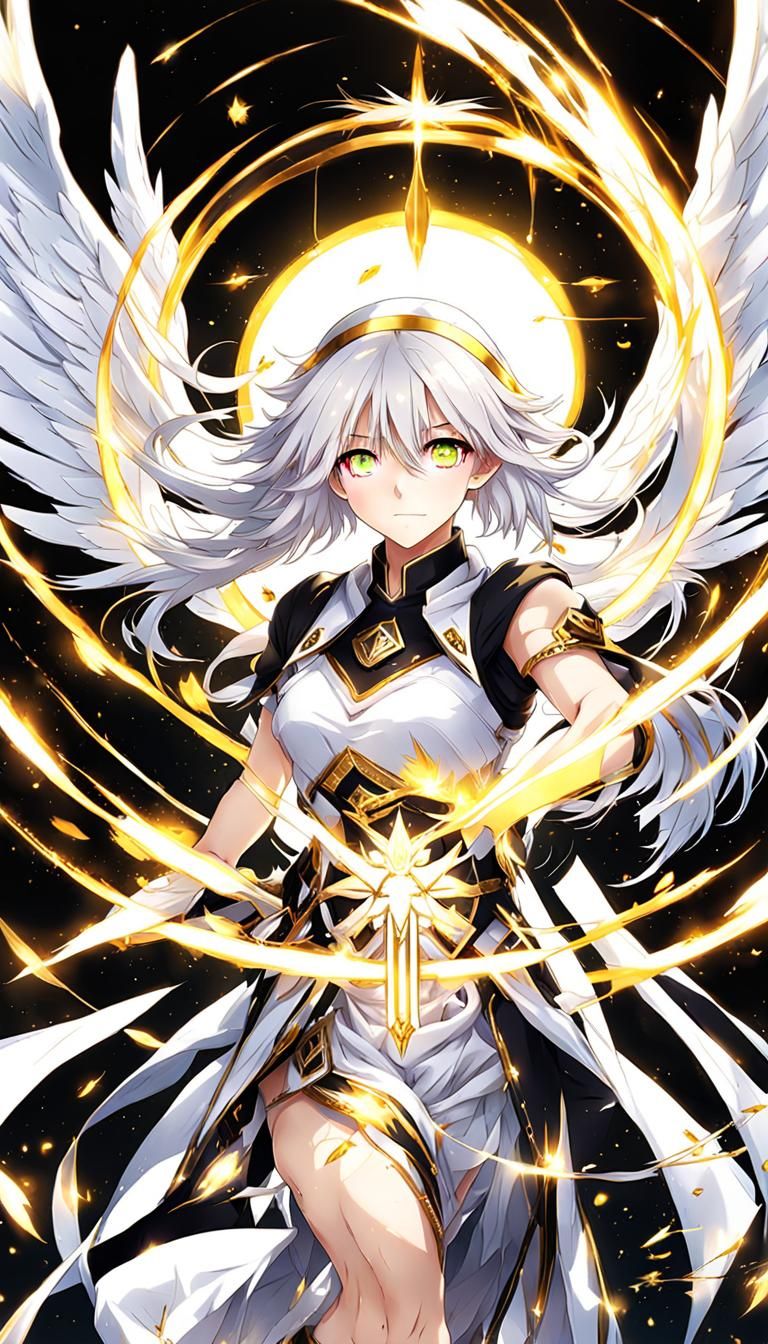 Radiant Angel in Anime Style
