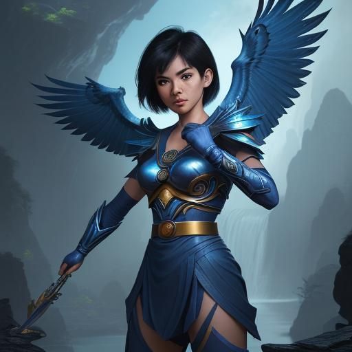 Indigo Raven Bird Power Ranger in Battle