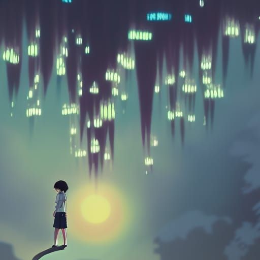 Anime Key Visual of Suicidal Thoughts