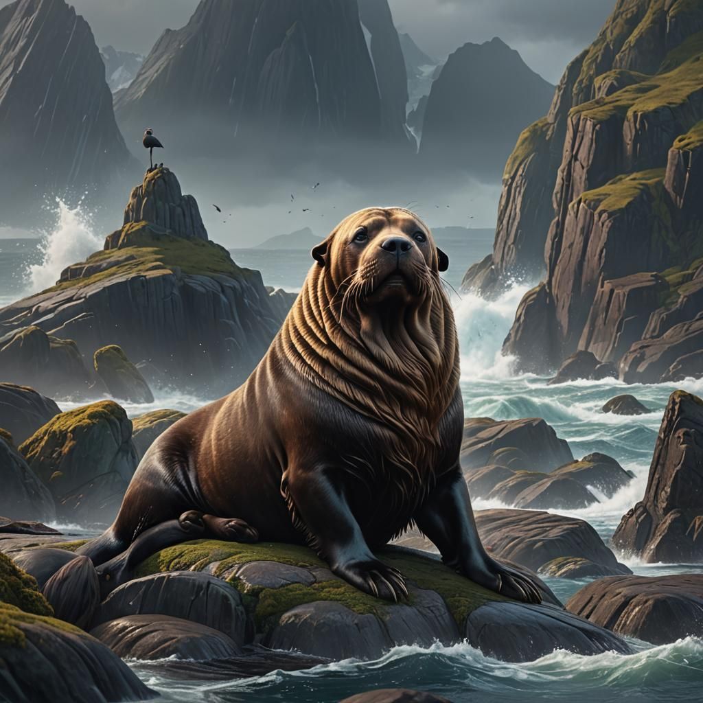 Steller Sea Lion as Newfoundland Dog