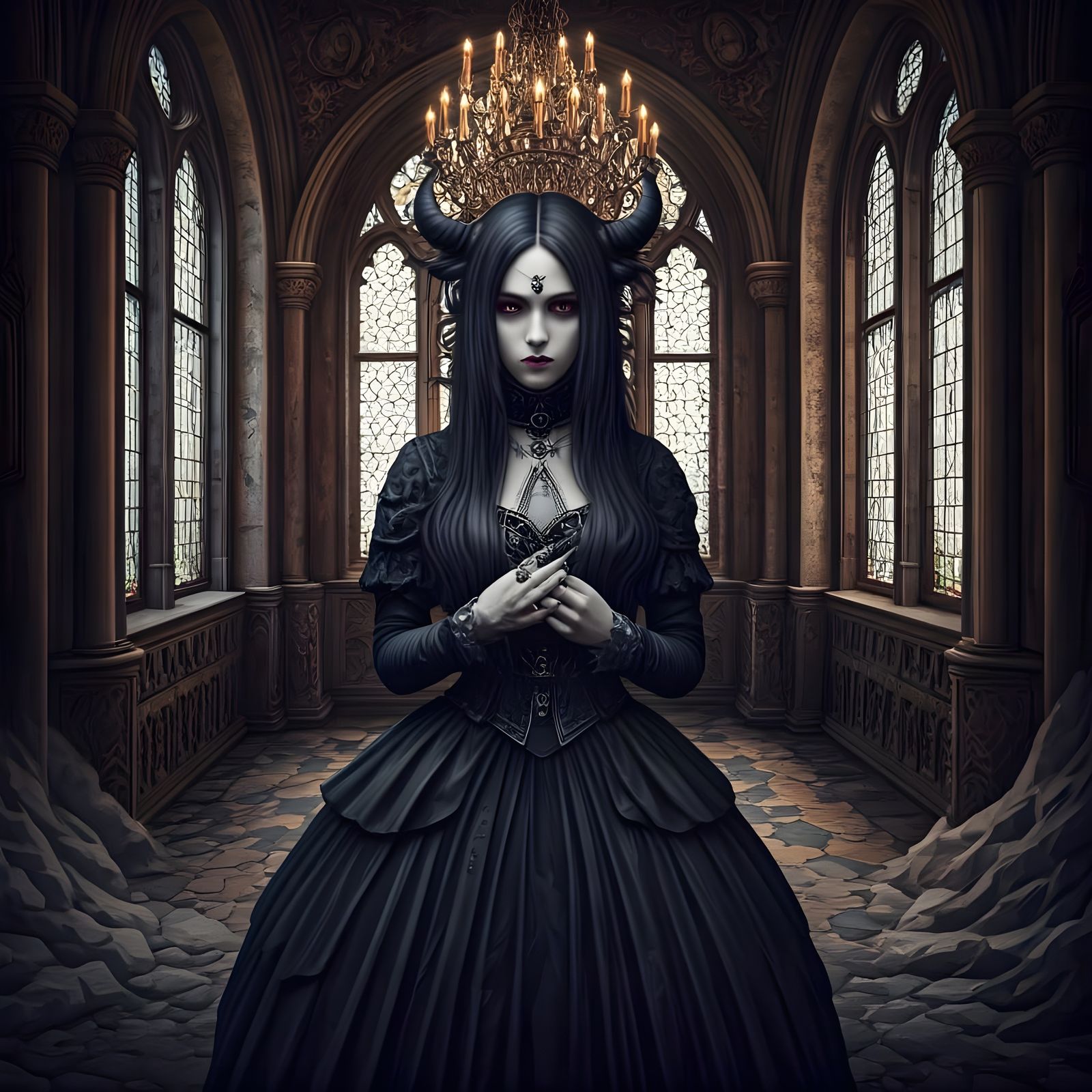 Darkly Atmospheric Surrealist Paintings in Gothic Style