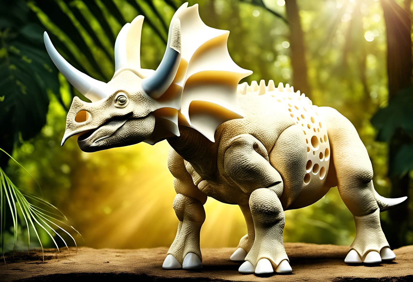 Swiss Cheese Triceratops