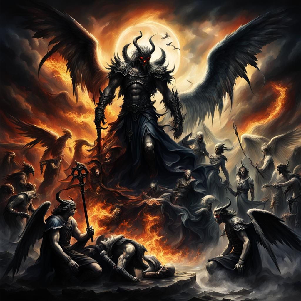 Angels and Demons Clash in Heaven and Hell