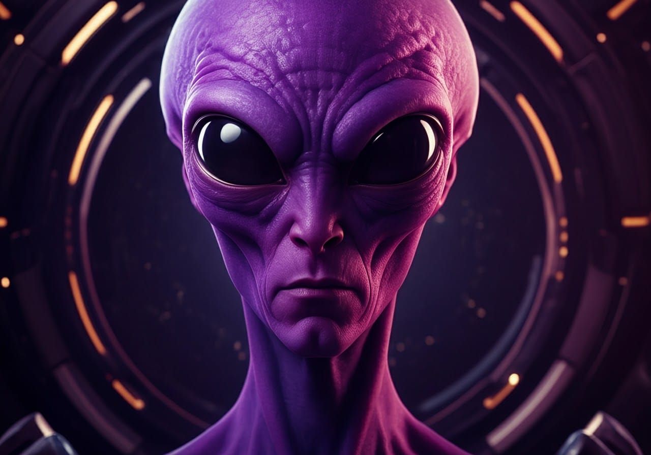 Cosmic Portrait in Triadic Colors