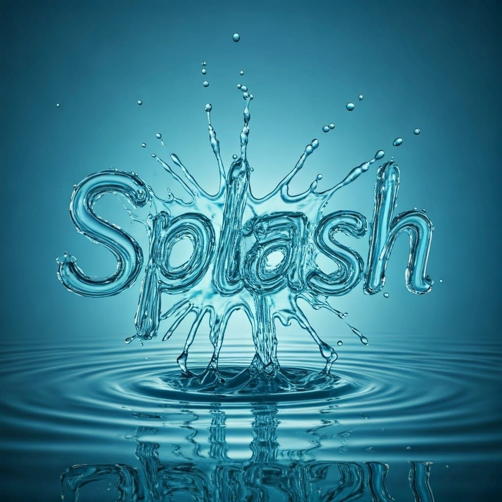 Water Splash: Onomatopoeia in Visual Art