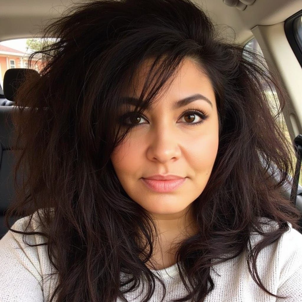 Young Pakistani Woman Contemplates Life on a Quiet Beach