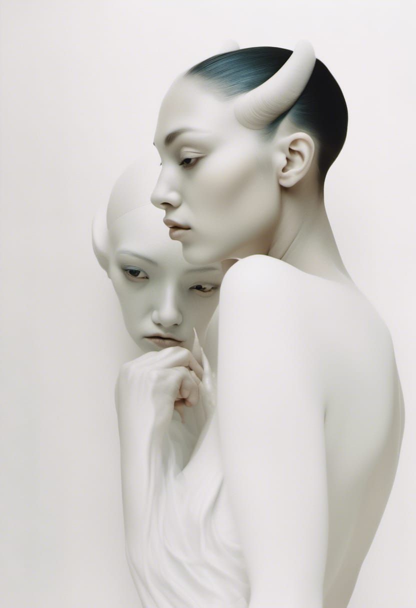 Old Master Paintings: Alien Party in Hyperrealism