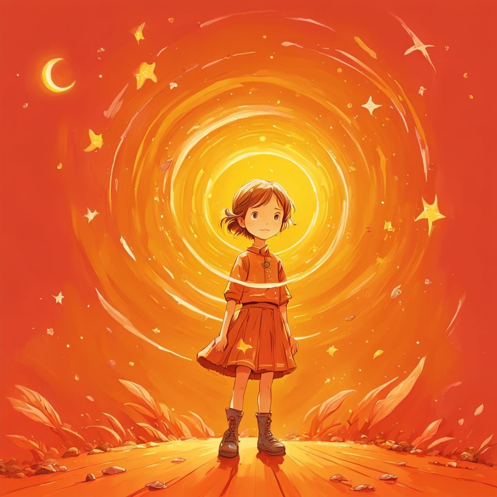 Whimsical Sci-Fi Fantasy Landscape in Studio Ghibli Style