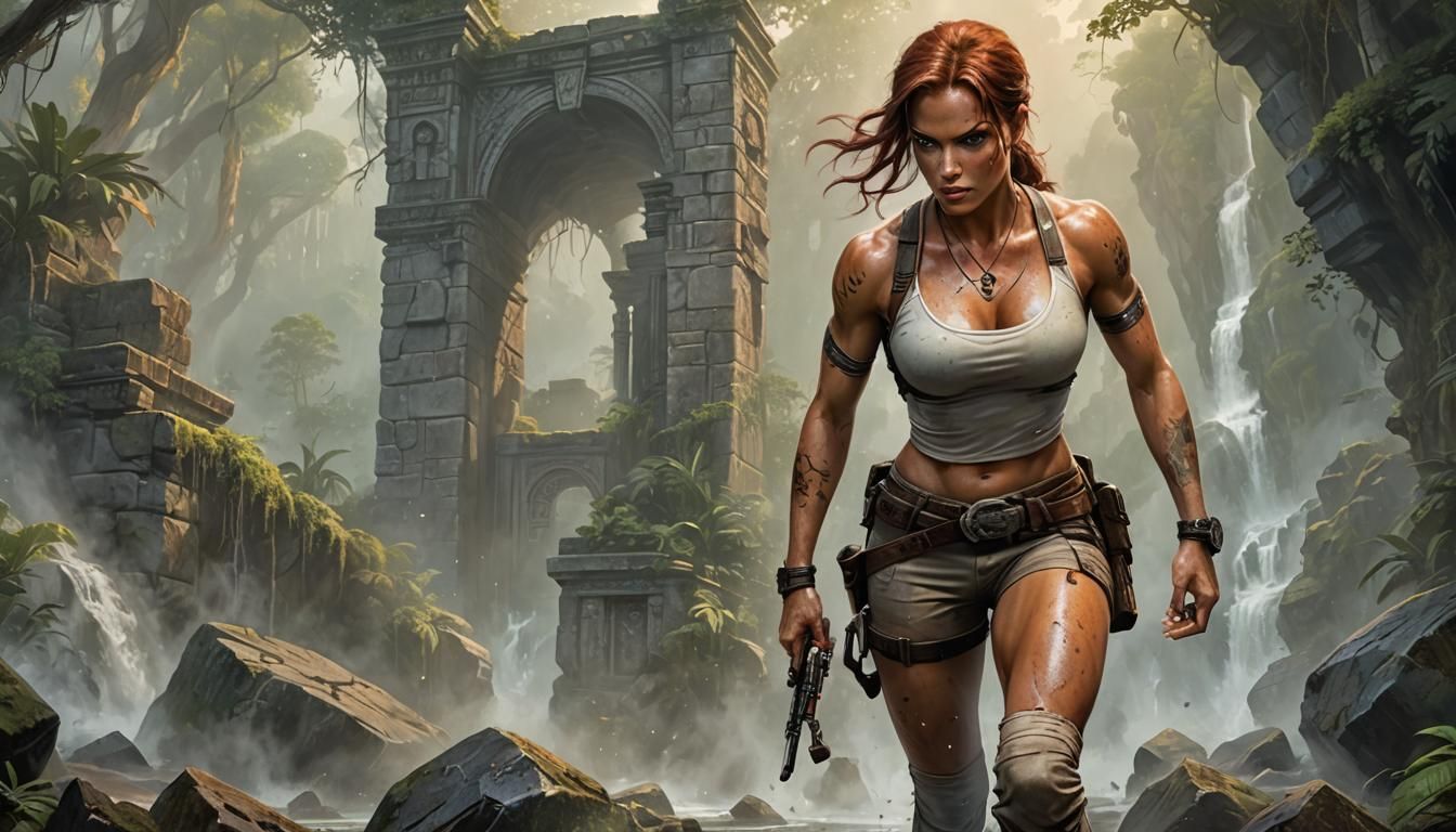 Muscular Redhead in Ethereal Fantasy Portrait