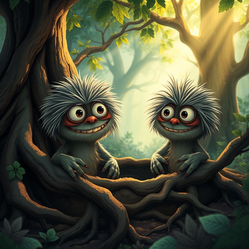 Monster Brothers Emerge in Fantasy Forest