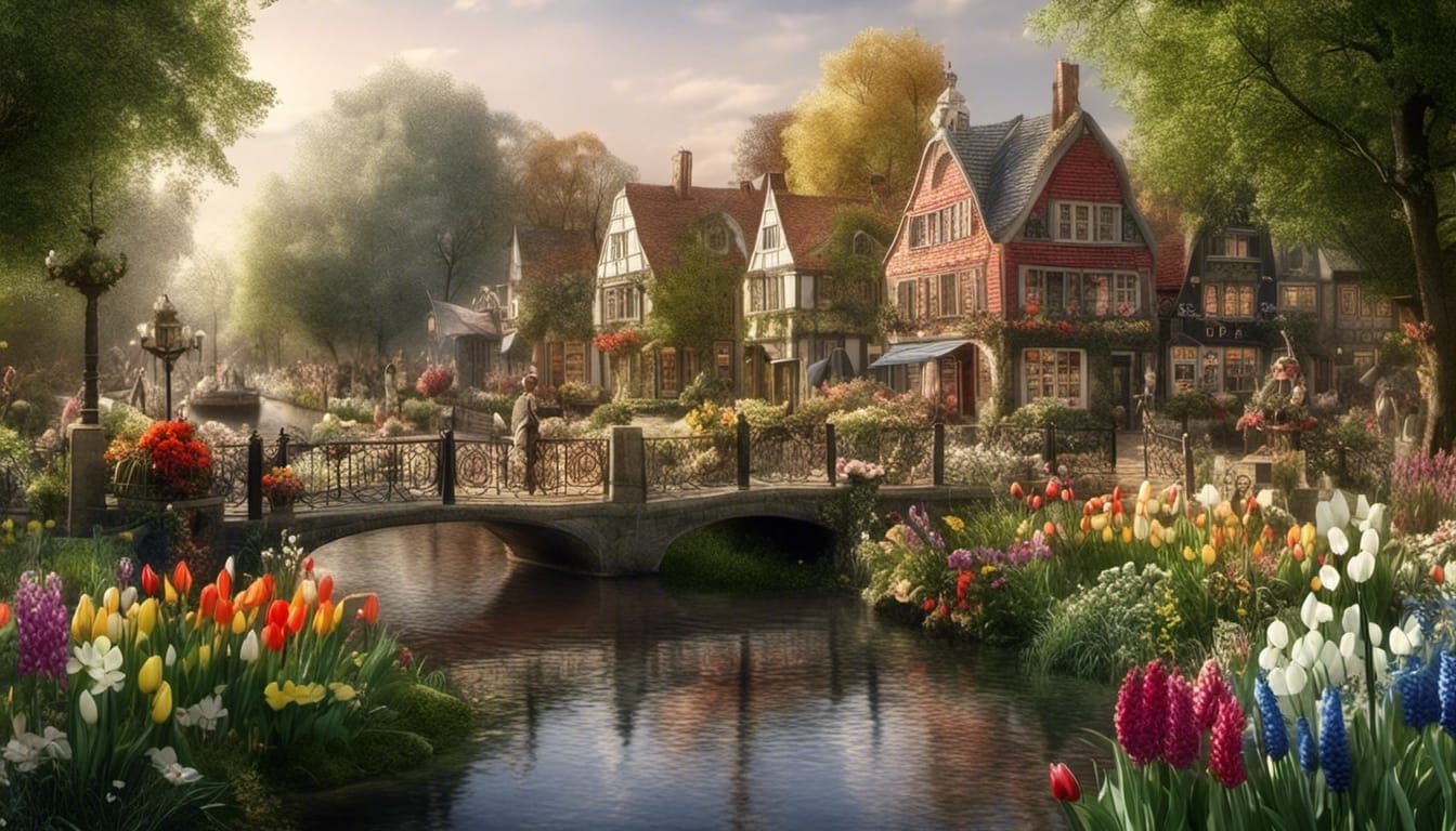 Keukenhof Matte Painting Splash Screen in 32k