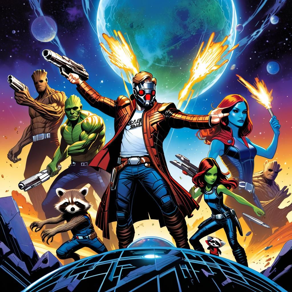 Guardians of the Galaxy: Comic Book Art