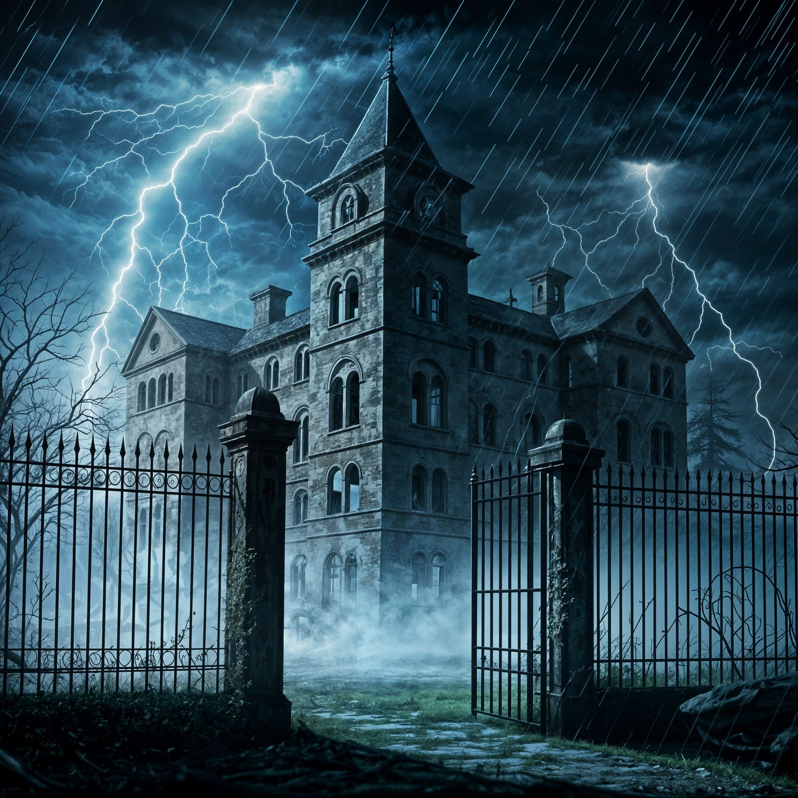 Dark Asylum: Haunted House on a Stormy Night