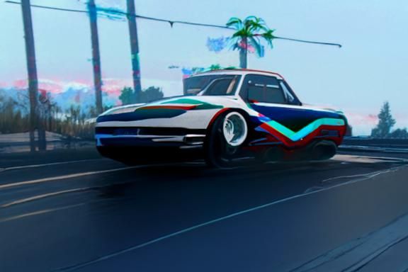 Vibrant Retro Design Generated by AI