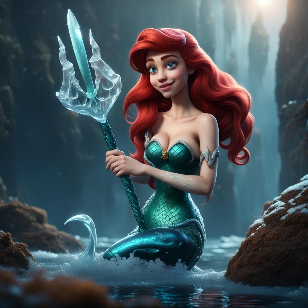 Ariel the Little Mermaid with Ice Trident