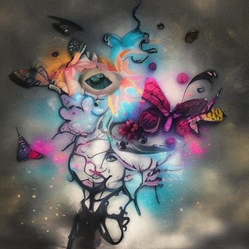 Hyperrealistic Dreamscape in Vivid Colors