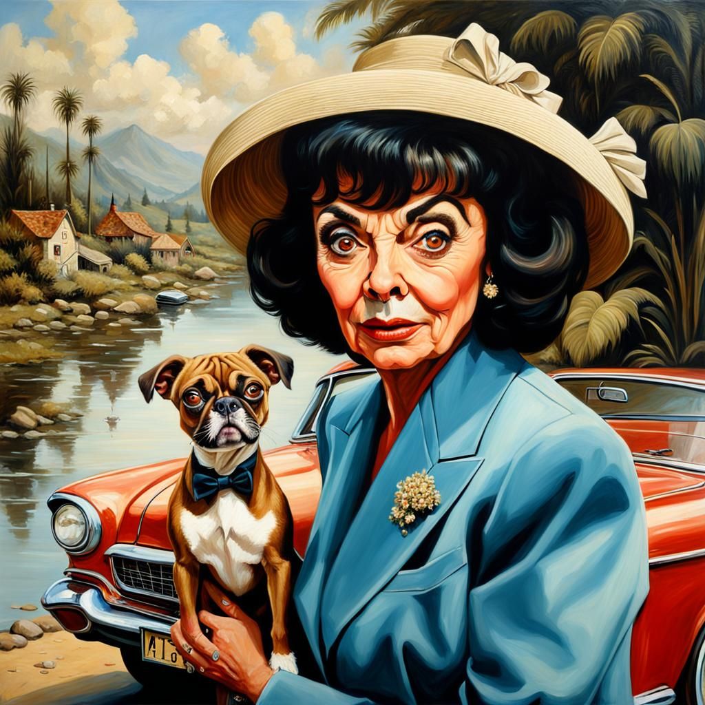 Mr. Bean Joan Collins Hybrid Portrait