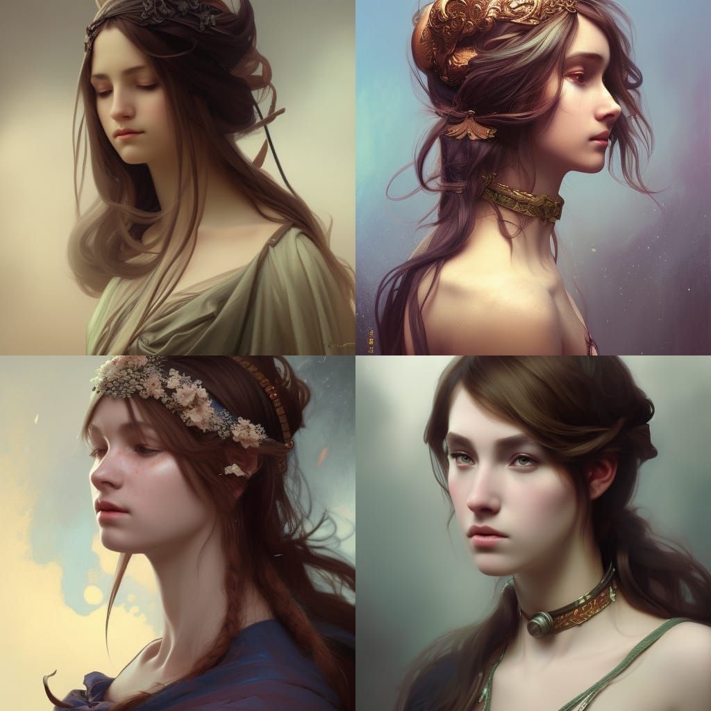 Medieval Girl Portrait with Dynamic Lighting