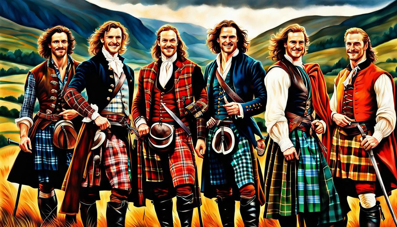 Highlander Festival Fashion in Photorealistic Painting