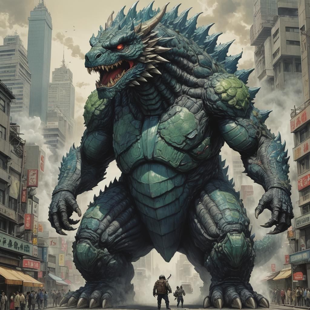 Kaiju No. 8 fusion of two kaiju no. 10