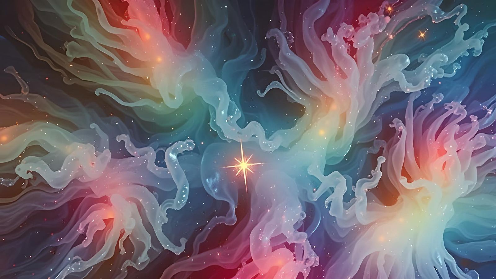 Translucent Maelstrom: Birth of a Star in Alcohol Ink