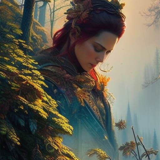 Four Seasons in Gold: A Digital Masterpiece