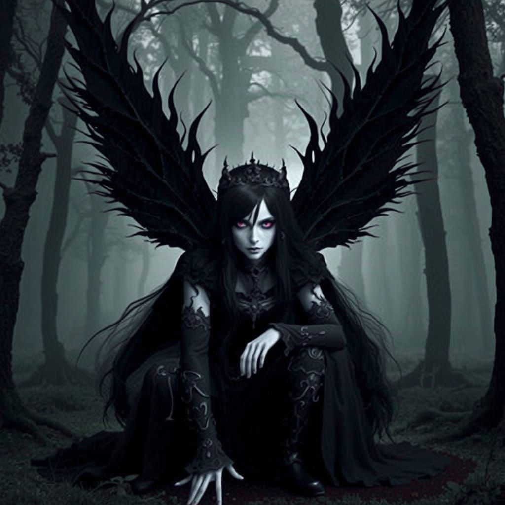 Dark Fairy of the Unseelie Court in Scottish Folklore