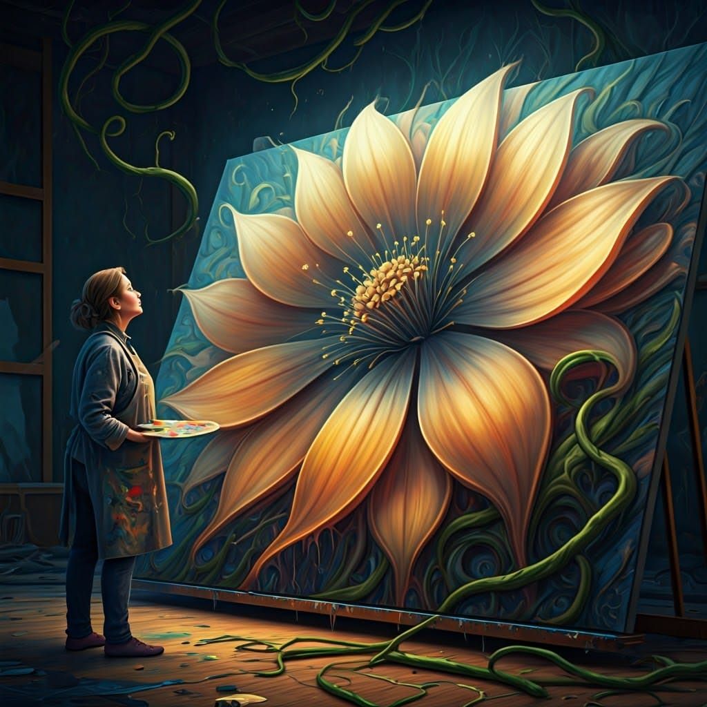 Artist Transcends Reality with Surreal, 3D Flower Blooming f...