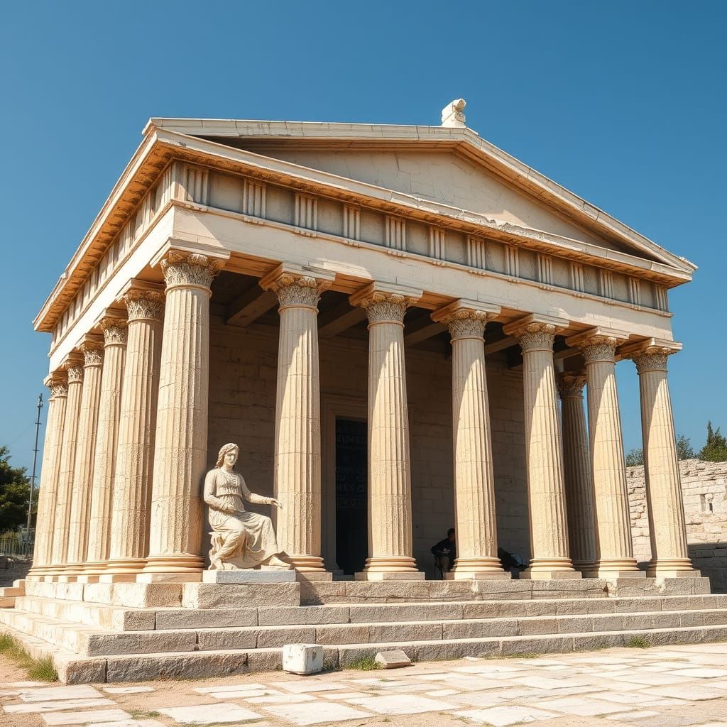 Ancient Greek Temple Honors Athena Polias