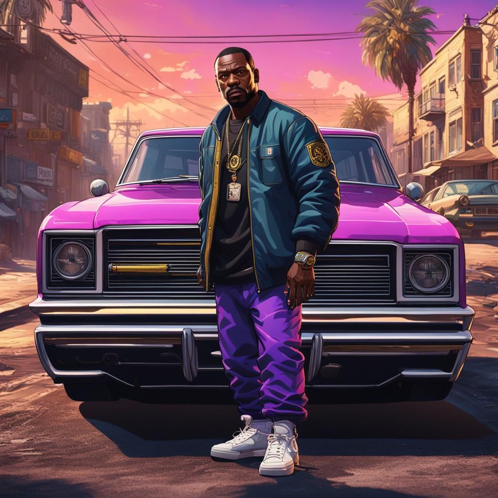 Mc Ren in Grand Theft Auto 6: Detailed Matte Painting