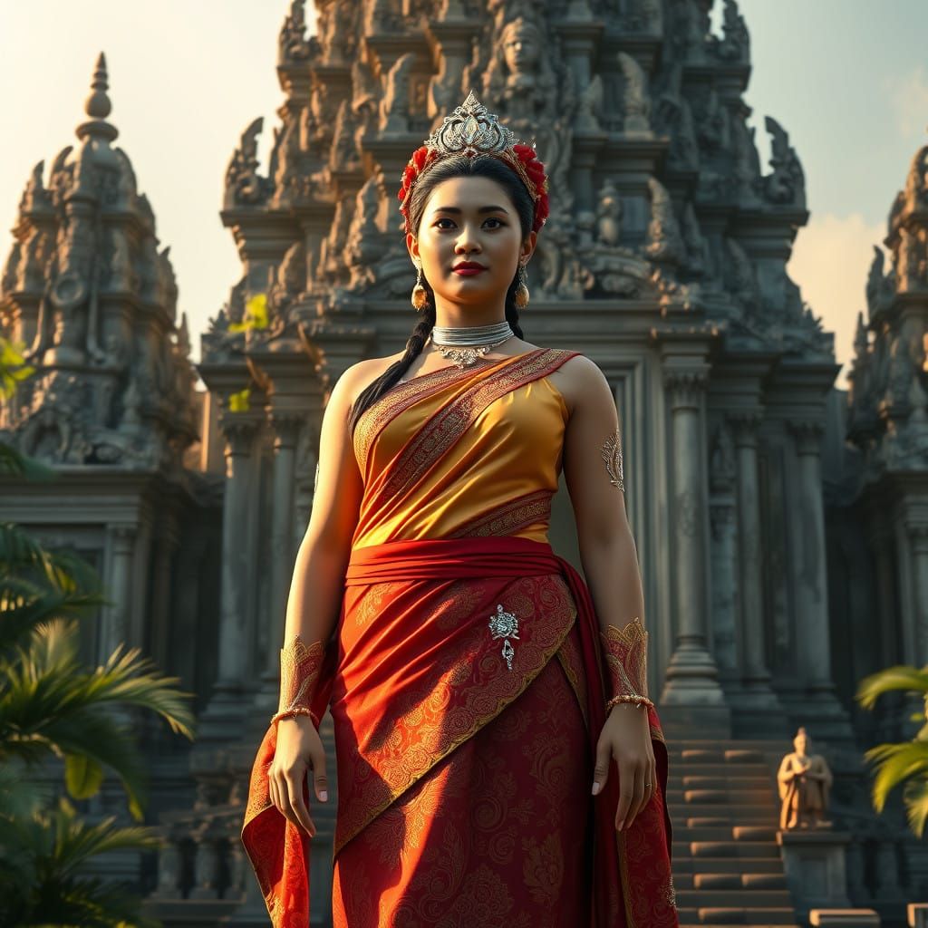 Thai Goddess of Temple and Heritage